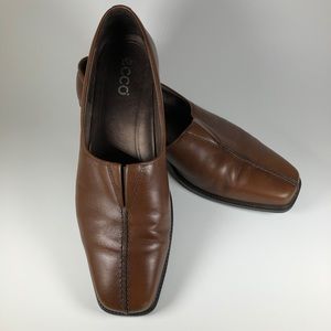 Ecco Women’s Loafer UK 40/US 10 Leather Brown